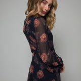 Sabel Floral Ruffle Maxi Dress