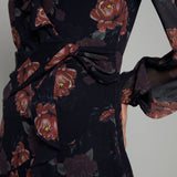 Sabel Floral Ruffle Maxi Dress