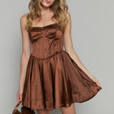 Emery Bustier Mini Skater Dress