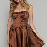 Emery Bustier Mini Skater Dress