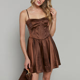 Emery Bustier Mini Skater Dress