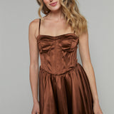 Emery Bustier Mini Skater Dress
