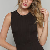 Sheena Ribbed Sweater Midi Dress