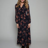 Sabel Floral Ruffle Maxi Dress