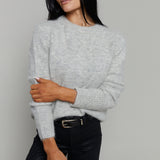 Vixen Classic Crew Sweater - Soft Grey