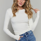 Amy Baby Rib Top - Cloud