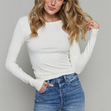 Amy Baby Rib Top - Cloud