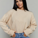 Jonah Relaxed Knit Sweater - Macaroon