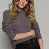 Jonah Relaxed Knit Sweater - Burnt Ash Heather