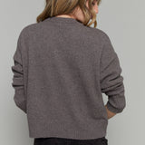 Jonah Relaxed Knit Sweater - Burnt Ash Heather