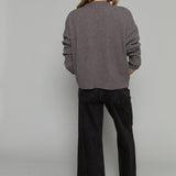 Jonah Relaxed Knit Sweater - Burnt Ash Heather