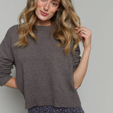 Jonah Relaxed Knit Sweater - Burnt Ash Heather