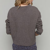 Jonah Relaxed Knit Sweater - Burnt Ash Heather