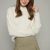 Lillian Embroidered Floral Applique Sweater