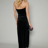 Sasha Velvet Strapless Slip Dress