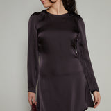 Halsey Open Back Satin Mini Dress