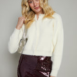 Opal Fuzzy Knit Cardigan