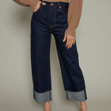 Carson Cuffed Straight Leg Jeans - Countdown