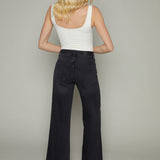 Jenna Black Low Slung Palazzo Jeans - Zen