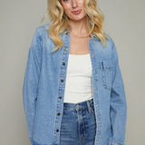 Remi Long Sleeve Denim Shacket