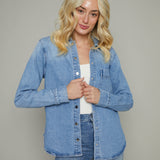 Remi Long Sleeve Denim Shacket