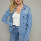 Remi Long Sleeve Denim Shacket