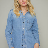 Remi Long Sleeve Denim Shacket