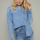 Remi Long Sleeve Denim Shacket