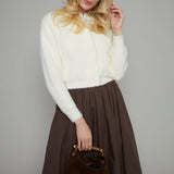 Opal Fuzzy Knit Cardigan