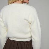 Opal Fuzzy Knit Cardigan