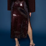 Kennedy Liquid Sequin Midi Skirt