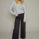 Jenna Black Low Slung Palazzo Jeans - Zen