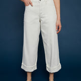 Drew High Rise Baggy Jeans- Off White