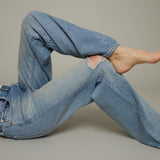 Tianna High Rise Baggy Jeans - Apprentice Distressed