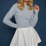 Alix Pleated Mini Skirt - White
