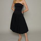 Gigi Mixed Media Midi Dress
