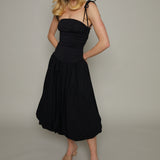 Gigi Mixed Media Midi Dress