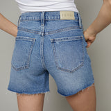 Dora Relaxed Mid Rise Cut Off Shorts