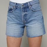 Dora Relaxed Mid Rise Cut Off Shorts