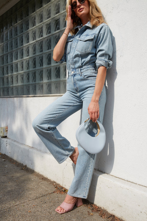 Opal Long Sleeve Denim Jumpsuit