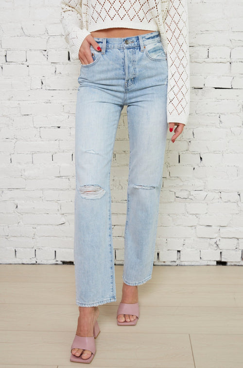 Chloe Distressed Light Wash Jeans