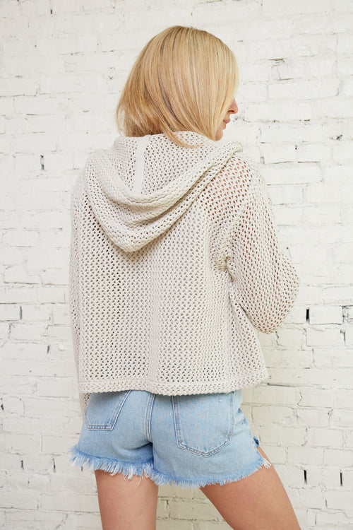Basia Hooded Knit Zip Up