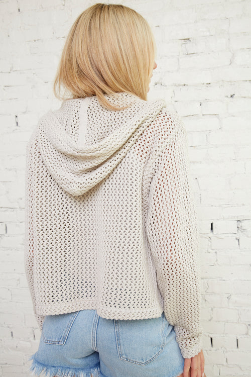 Basia Hooded Knit Zip Up