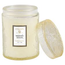 Embossed Mini Glass Jar