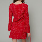 Mila Polka Dot Crepe Mini Dress