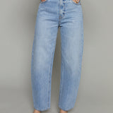 Blake High Rise Barrel Jeans - Gaze