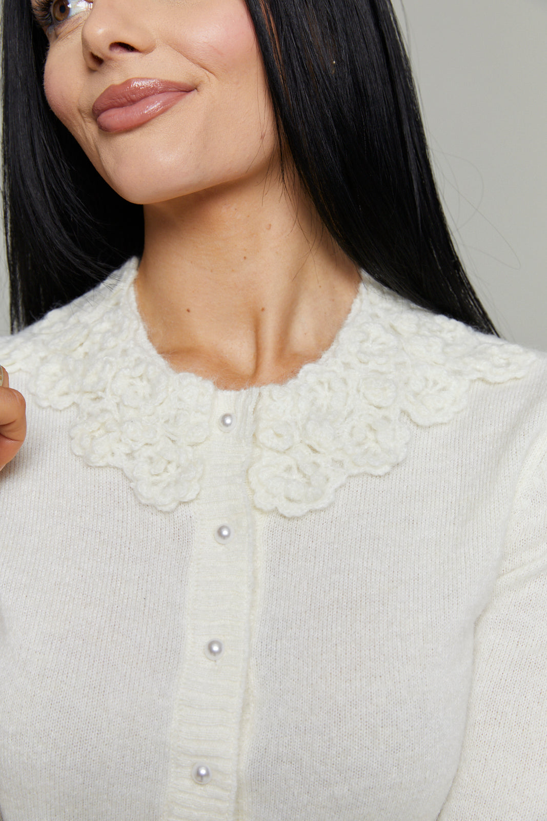 Nelly Floral Embroidered Cardigan