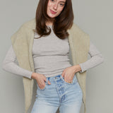 Soft Knit Triangle Scarf