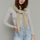 Soft Knit Triangle Scarf