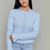 Lottie Pearl Ruffle Cardigan